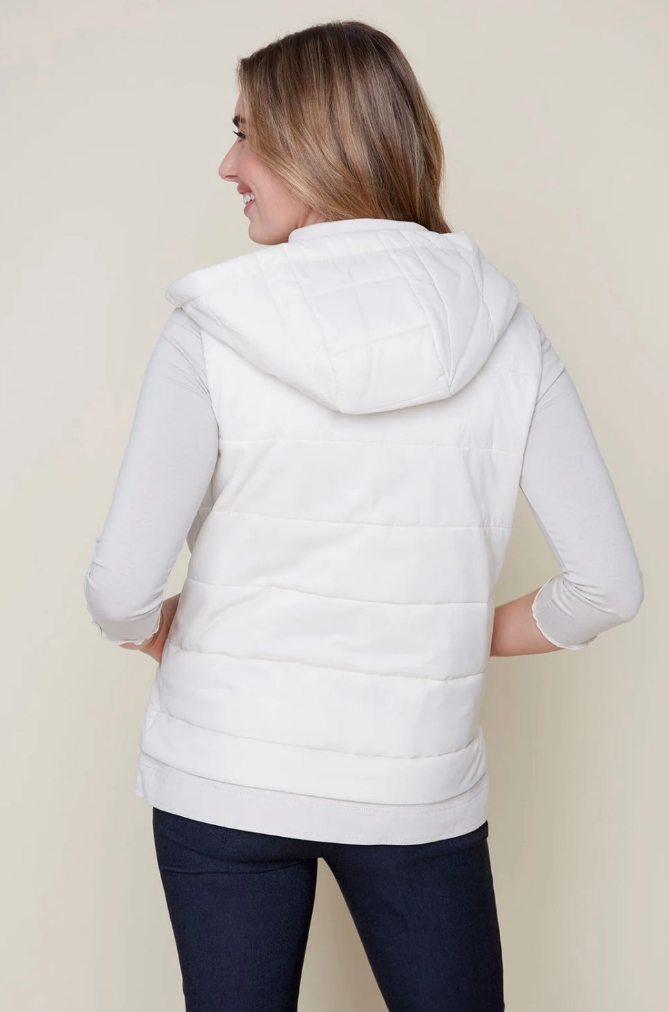 Oyster Hooded Vest