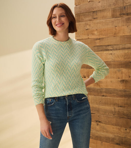 Beach Glass Chevron Sweater