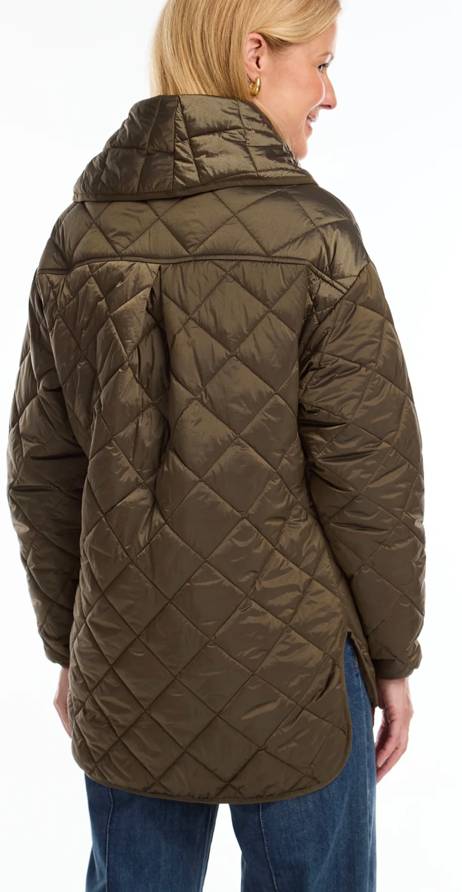 Olive Quilted Jacket