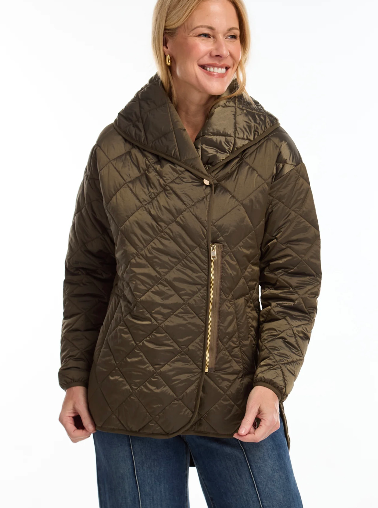 Olive Quilted Jacket