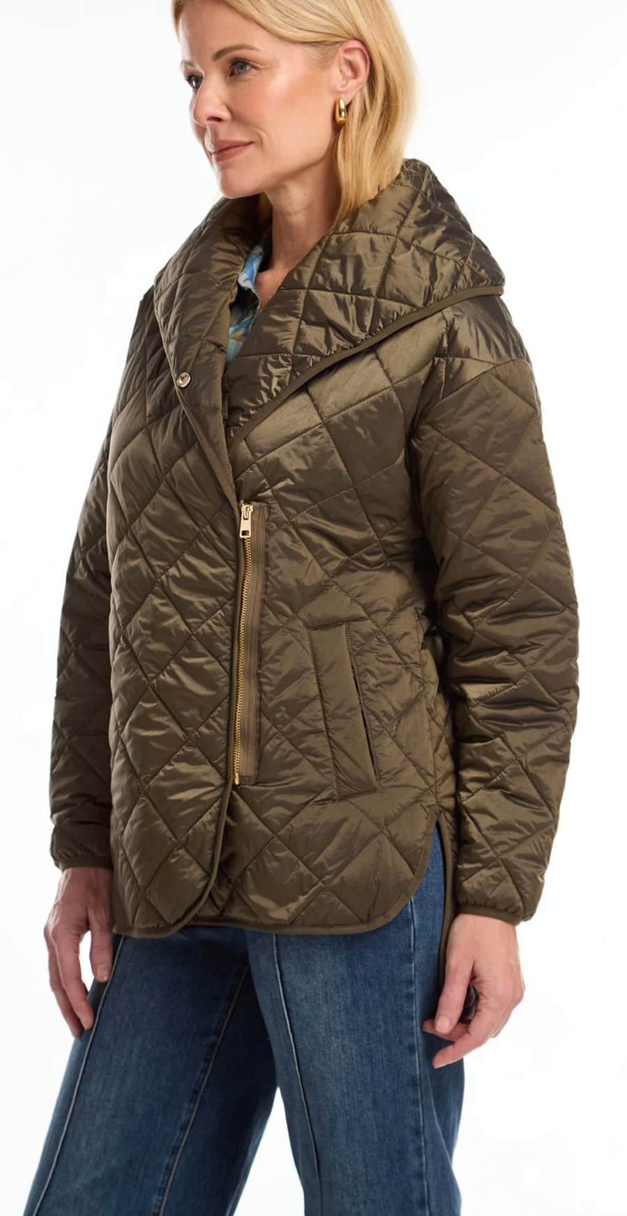 Olive Quilted Jacket