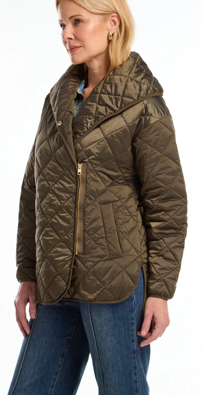 Olive Quilted Jacket