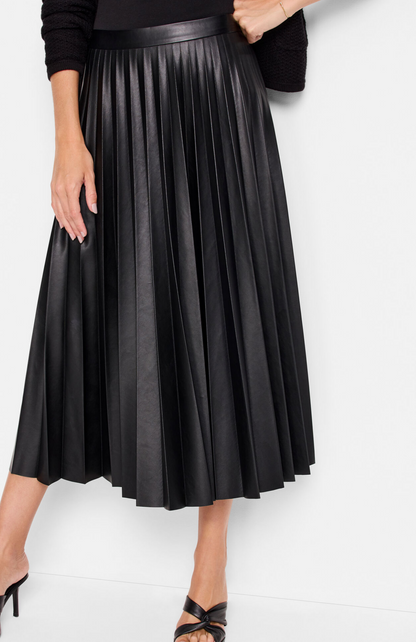 Faux Leather Flirt Skirt