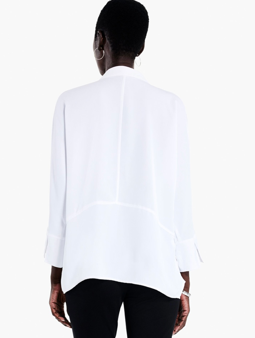 White Flowing Ease Blouse