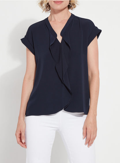 Navy Aurelia Top