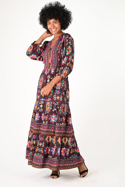 Rangoli Print Maxi Dress